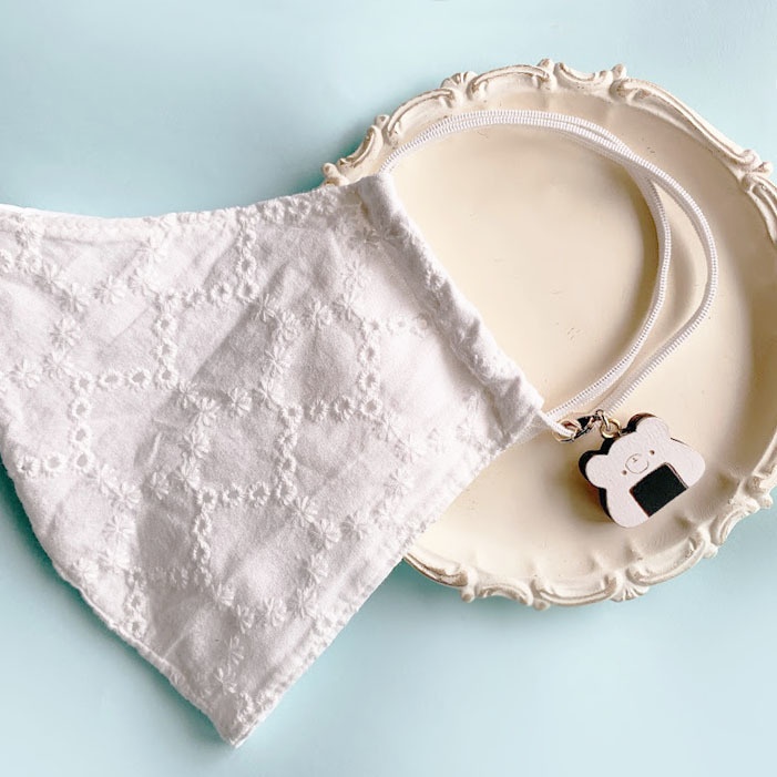 ミニくまおにぎり*木のチャーム