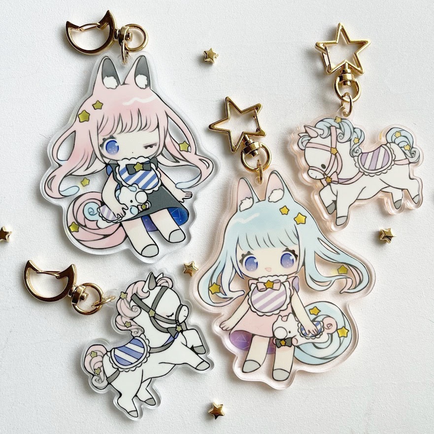 るるとひな*アクリルキーホルダー