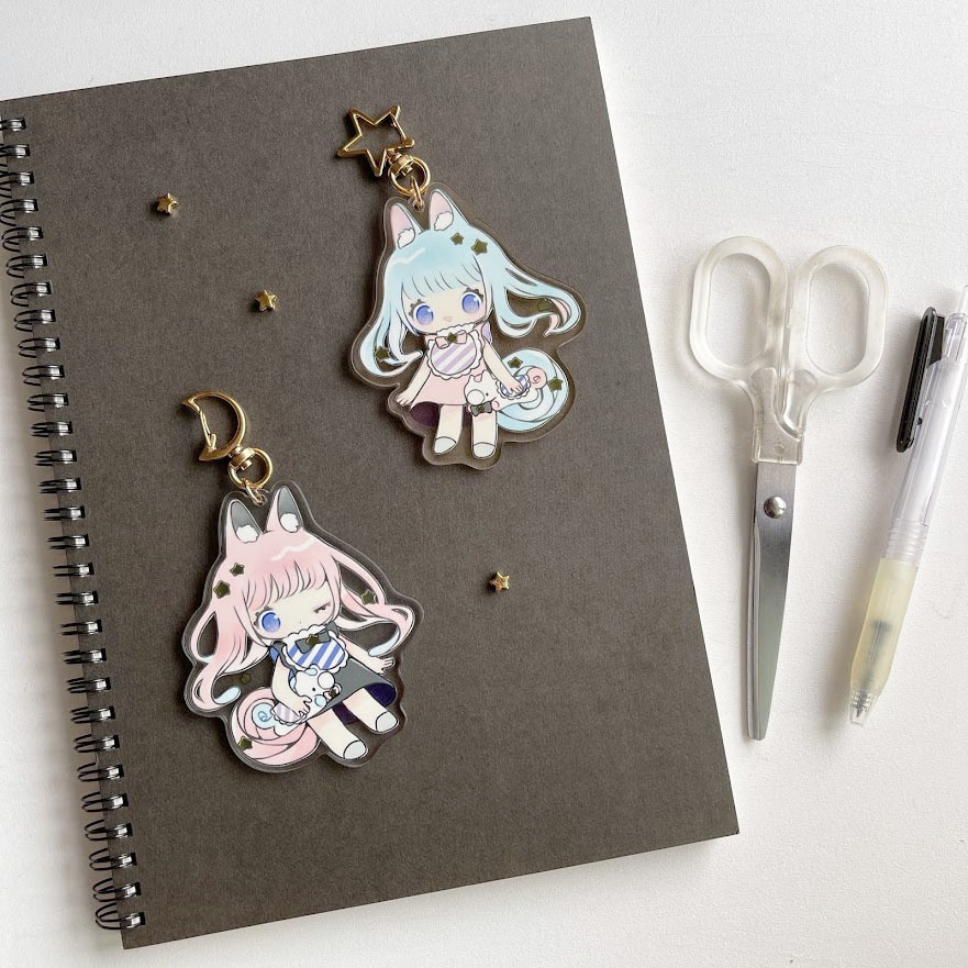 るるとひな*アクリルキーホルダー