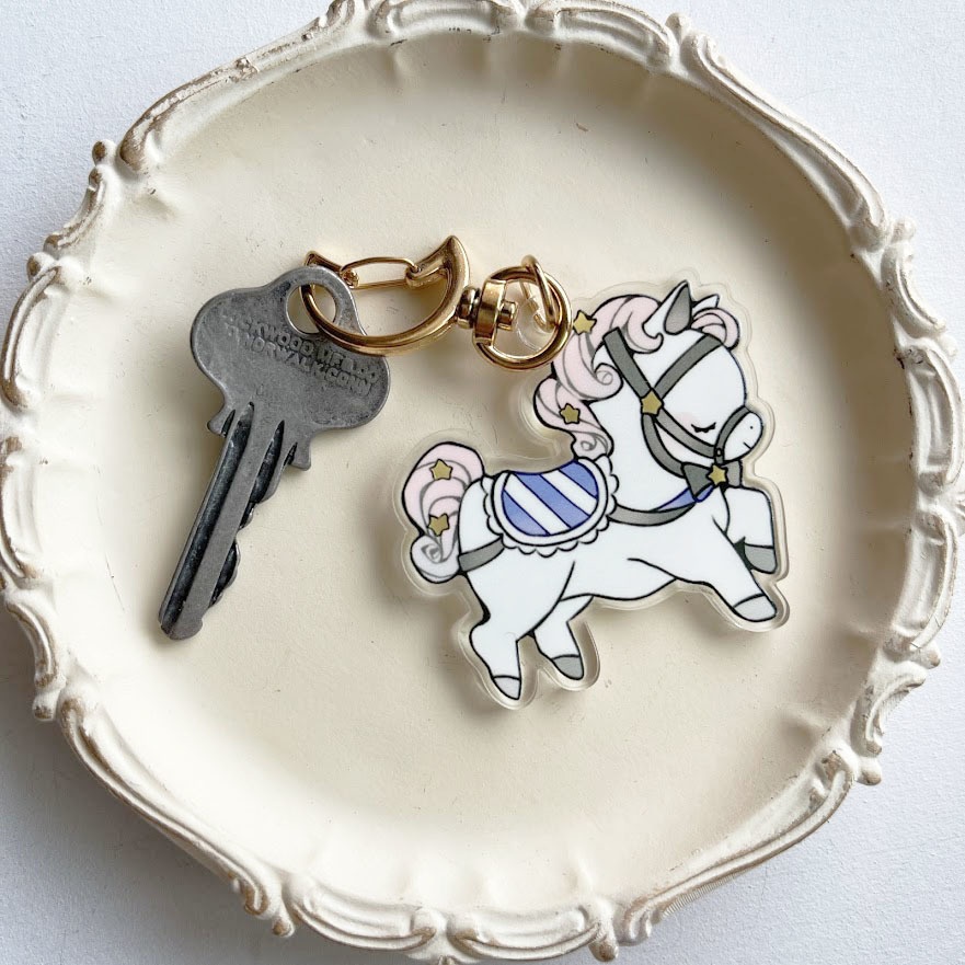 木馬のるるとひな*アクリルキーホルダー