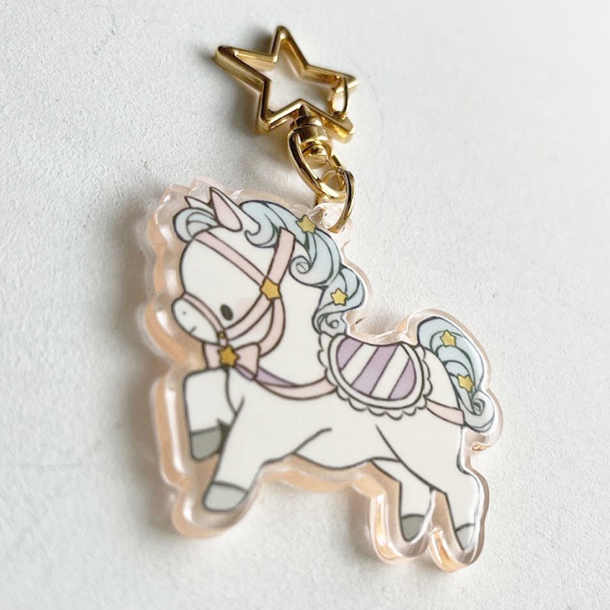 木馬のるるとひな*アクリルキーホルダー
