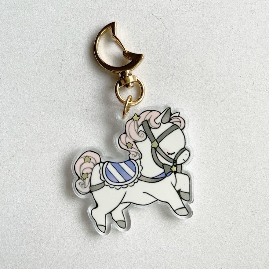 木馬のるるとひな*アクリルキーホルダー