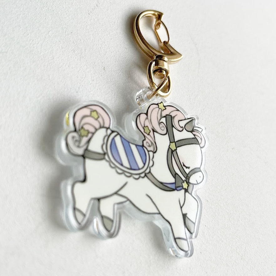 木馬のるるとひな*アクリルキーホルダー