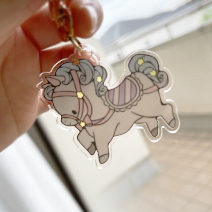 木馬のるるとひな*アクリルキーホルダー