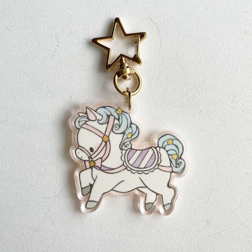 木馬のるるとひな*アクリルキーホルダー