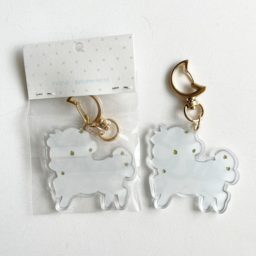 木馬のるるとひな*アクリルキーホルダー