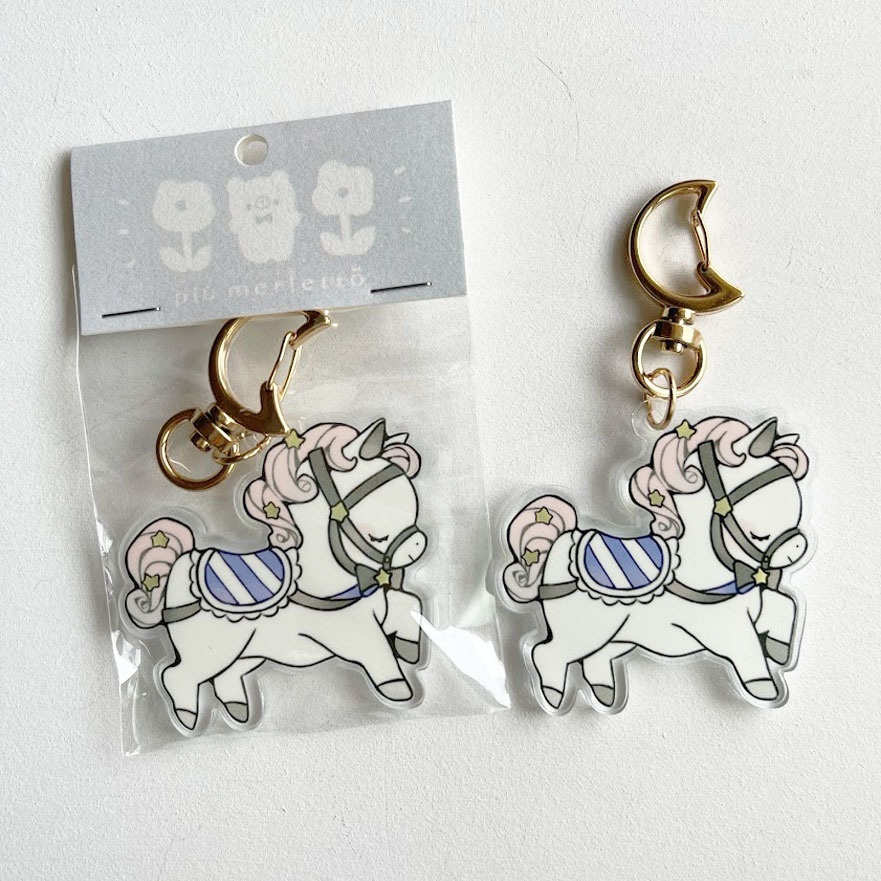 木馬のるるとひな*アクリルキーホルダー