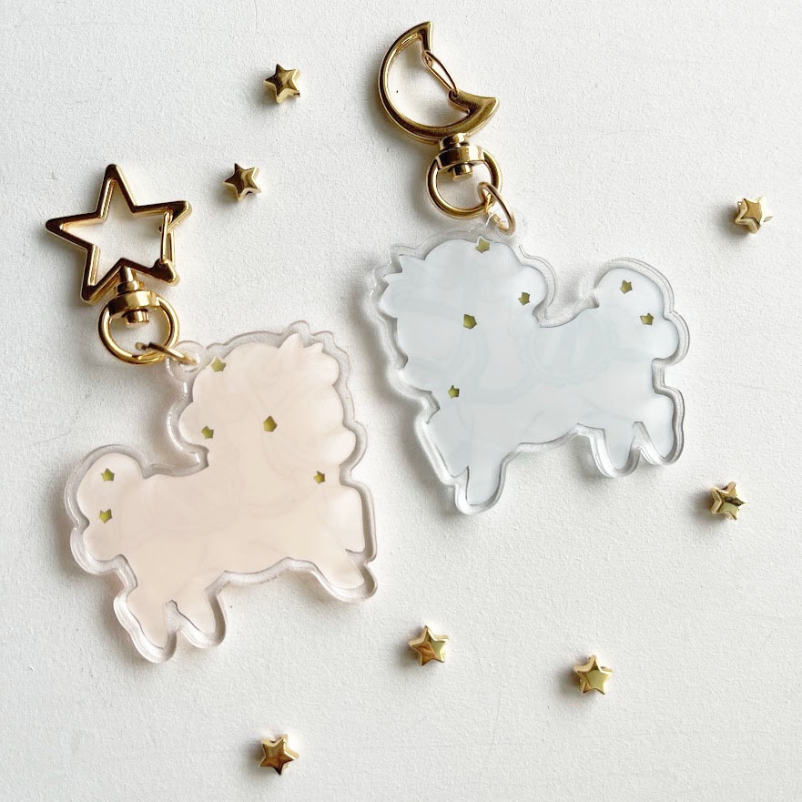 木馬のるるとひな*アクリルキーホルダー