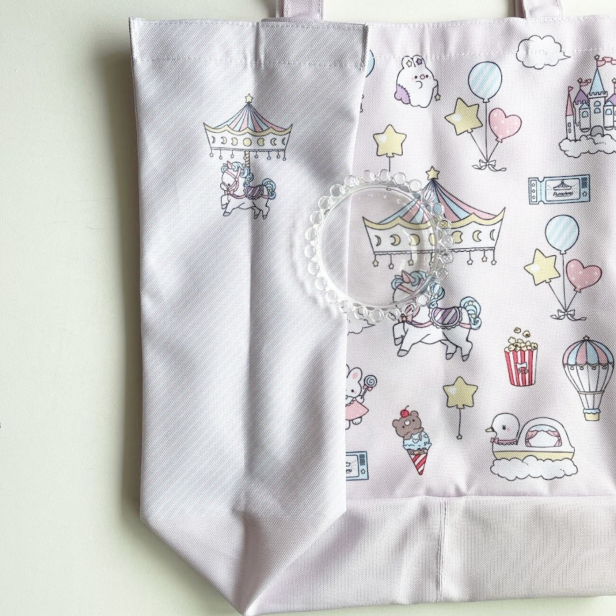 朝と夜の遊園地(パステル)*トートバック