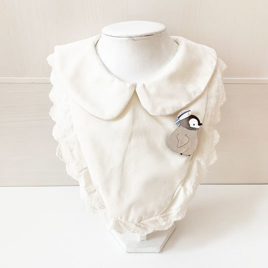 ぺぺぺぺンギン3兄弟ブローチ