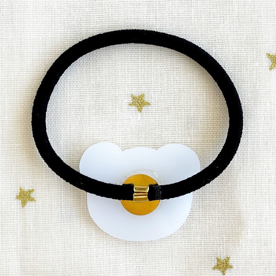 月くまと星くま*アクリルヘアゴム