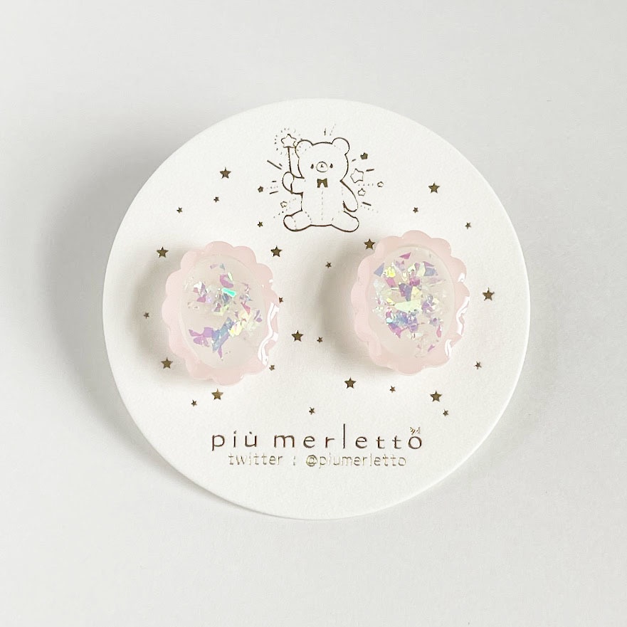 キラキラもくもく飴ちゃんピアス・イヤリング