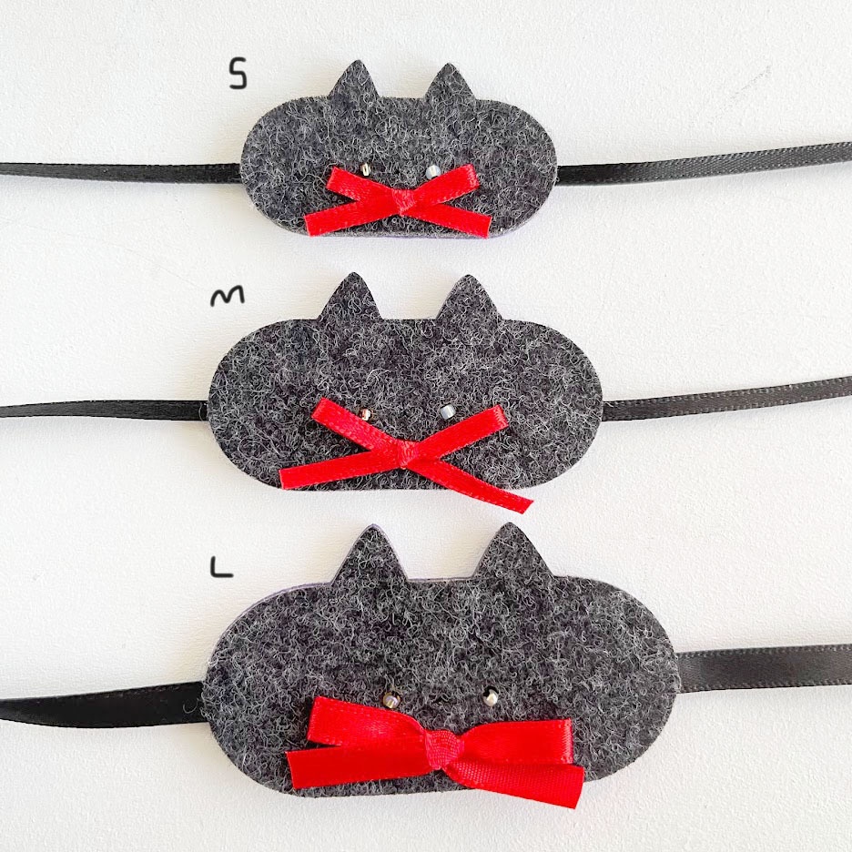 ドール*オッドアイ黒猫アイマスク