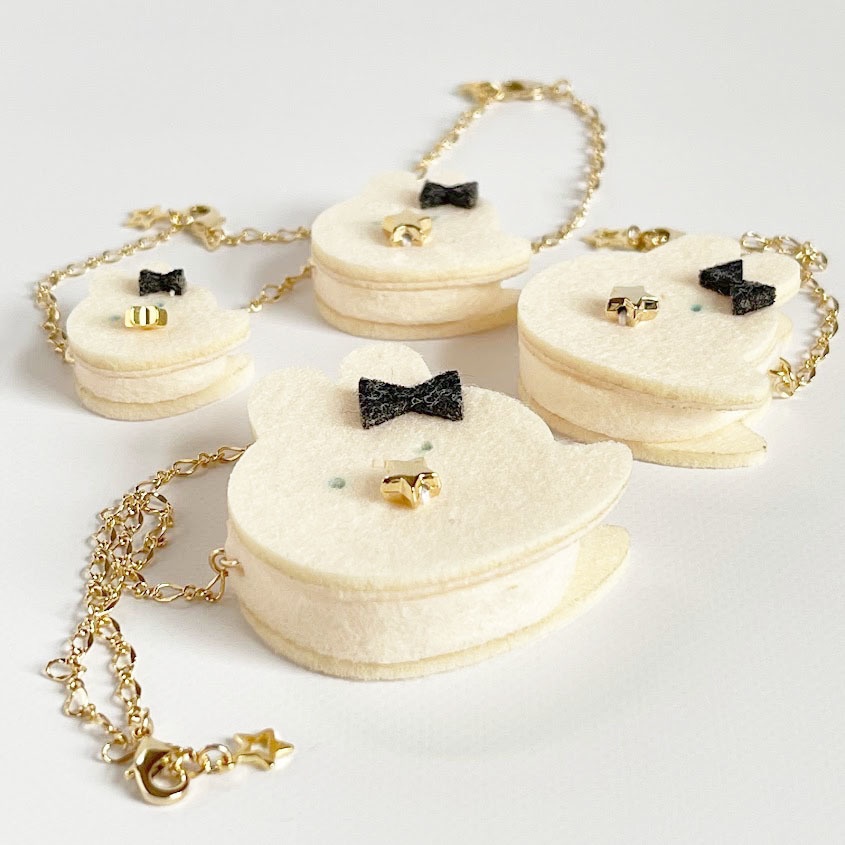 ドール*おばけうさぎポシェット