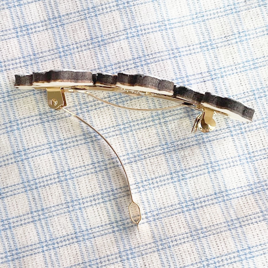 ぴょんぴょんうさぎ*木のバレッタ