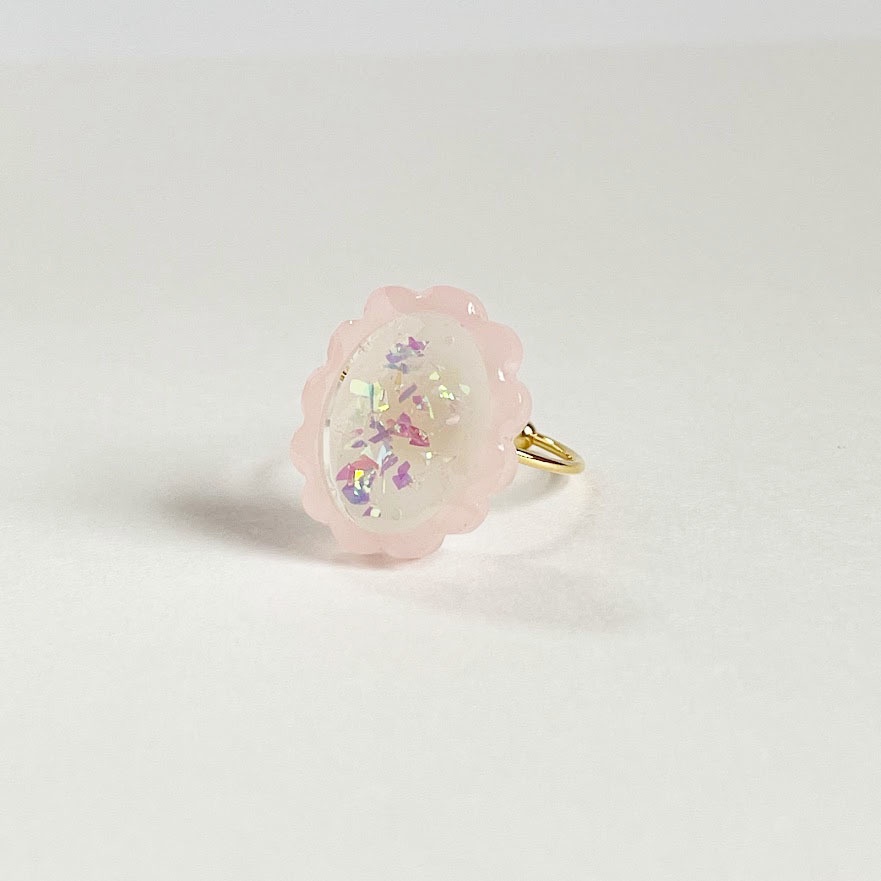 キラキラもくもく飴ちゃんリング