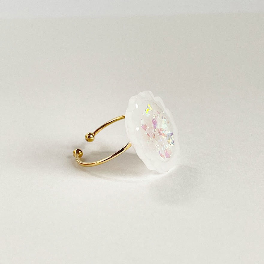 キラキラもくもく飴ちゃんリング