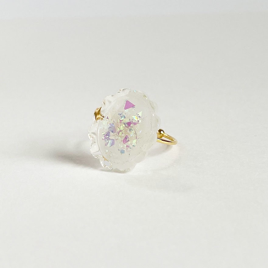 キラキラもくもく飴ちゃんリング