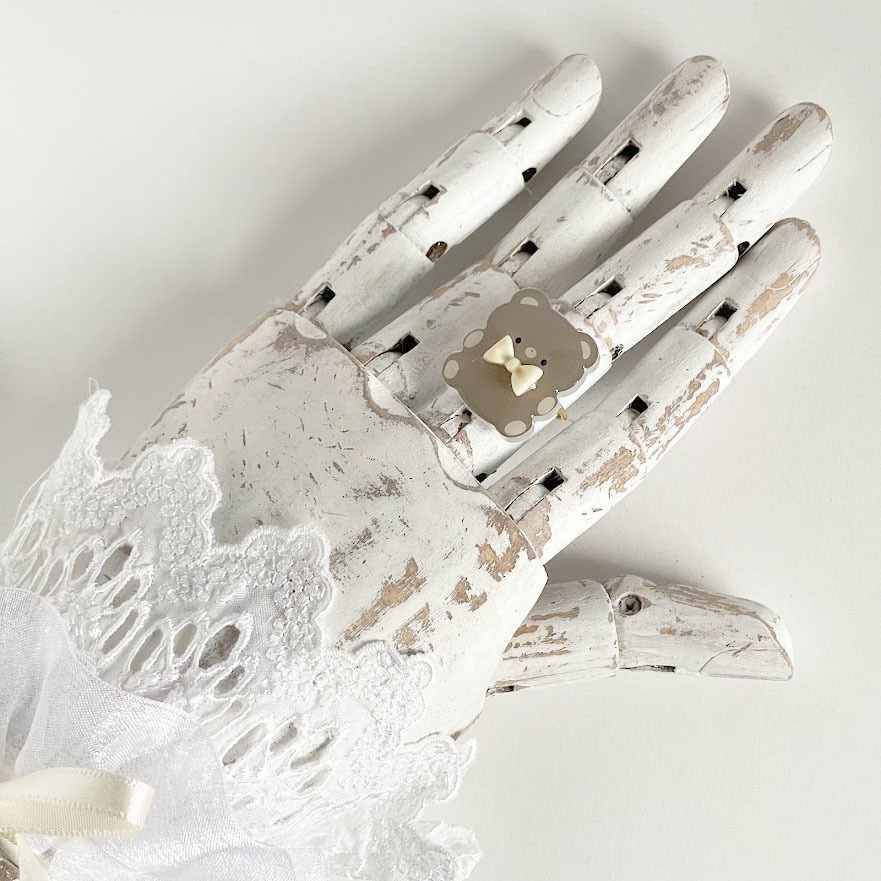 ぽてぽてくま*アクリルリング