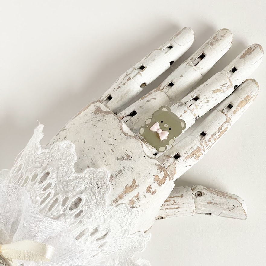 ぽてぽてくま*アクリルリング