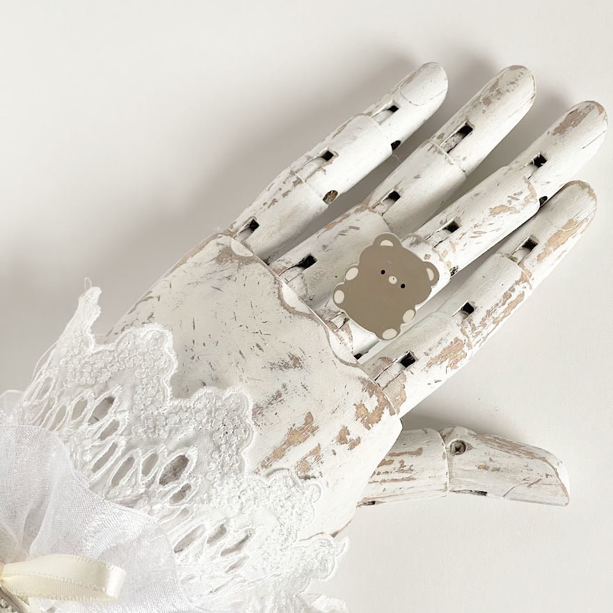 ぽてぽてくま*アクリルリング