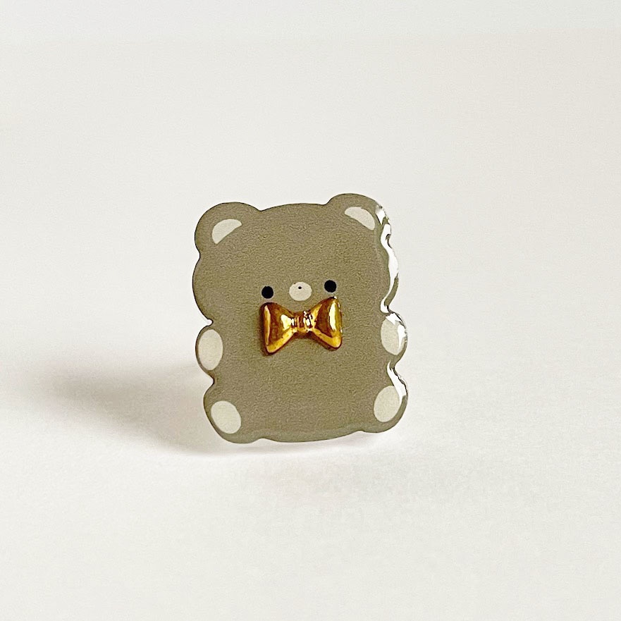 ぽてぽてくま*アクリルリング