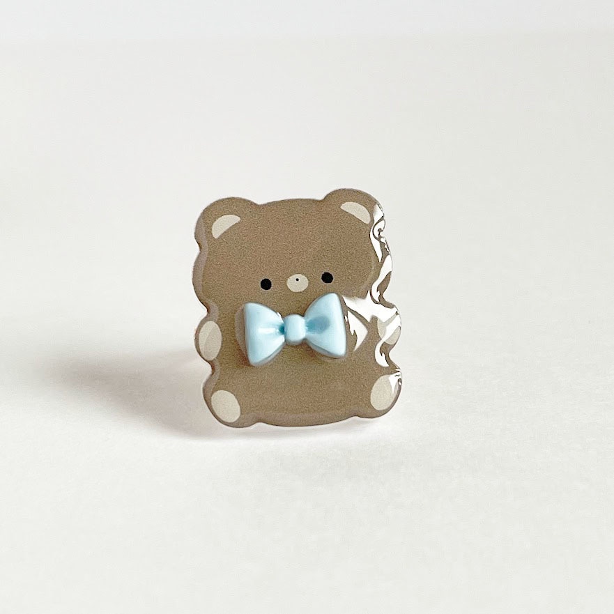 ぽてぽてくま*アクリルリング