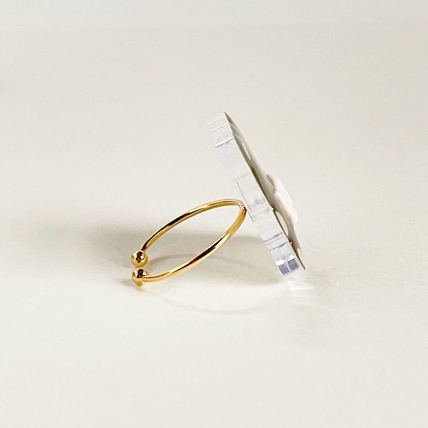 ぽてぽてくま*アクリルリング