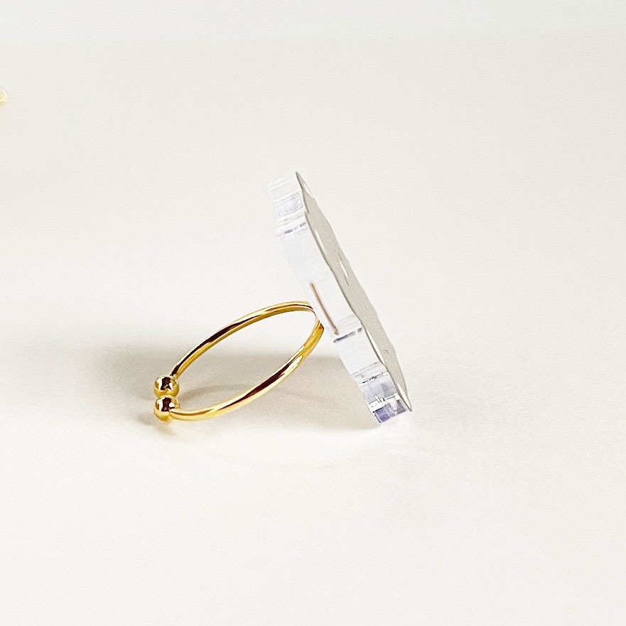 ぽてぽてくま*アクリルリング