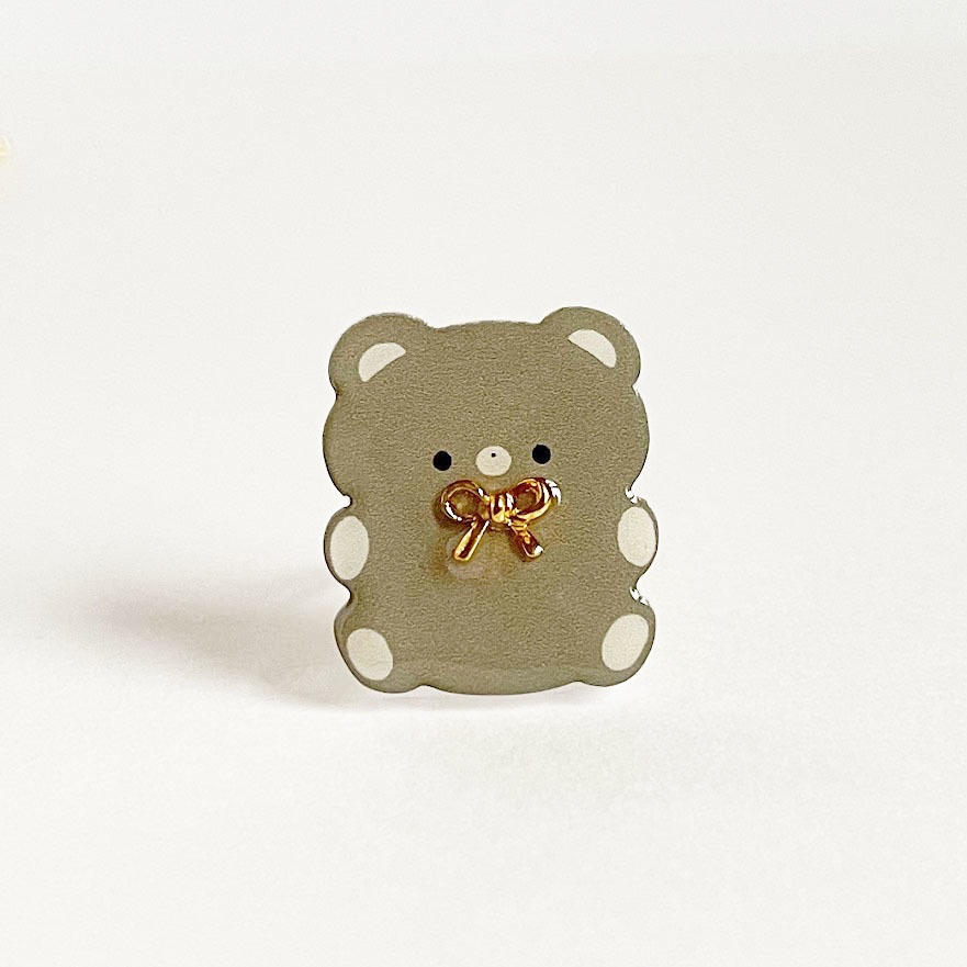 ぽてぽてくま*アクリルリング