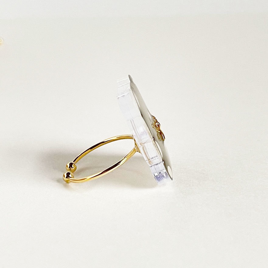 ぽてぽてくま*アクリルリング