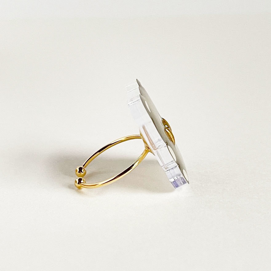 ぽてぽてくま*アクリルリング