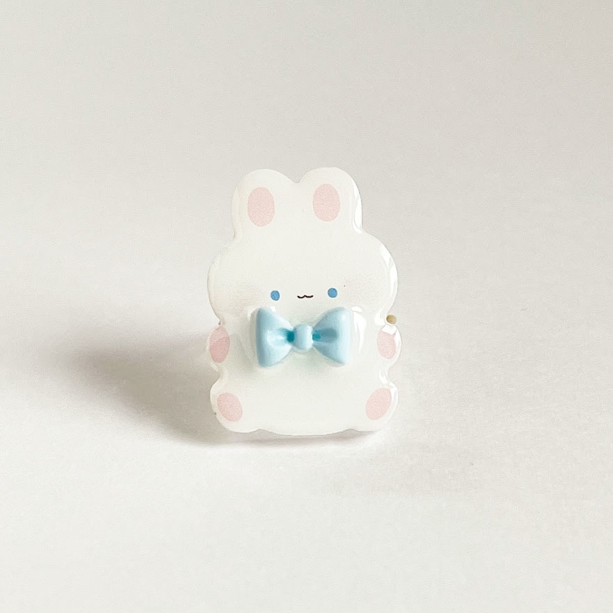ぽてぽてうさぎ*アクリルリング