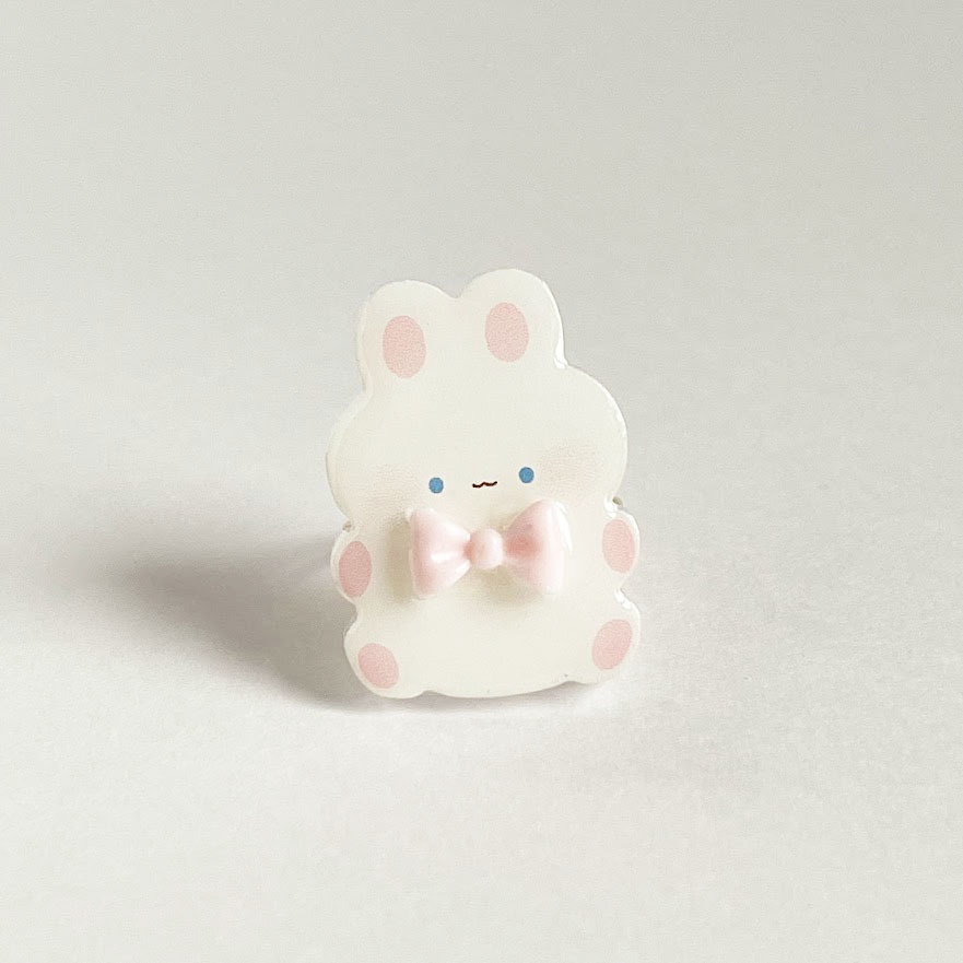 ぽてぽてうさぎ*アクリルリング
