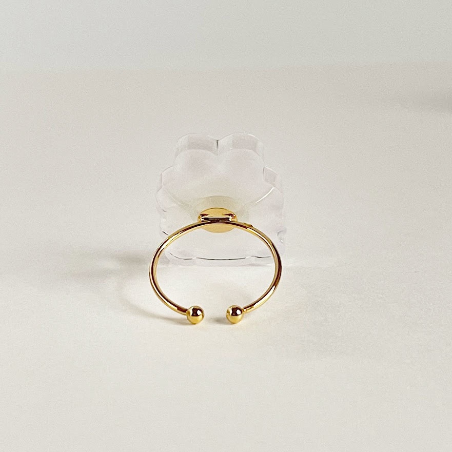 ぽてぽてうさぎ*アクリルリング