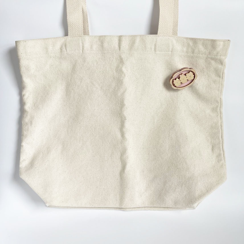 おててつなごう*木のブローチ