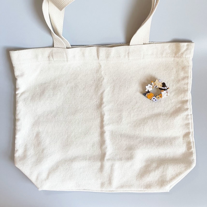 くまくまハロウィンパーティー*木のブローチ