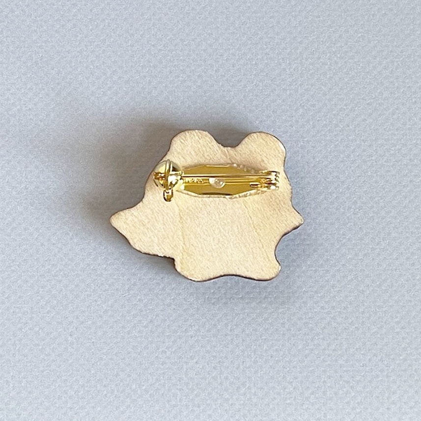 くまくまハロウィンパーティー*木のブローチ