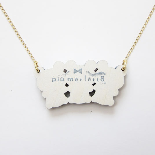 なかよしくま*木のネックレス