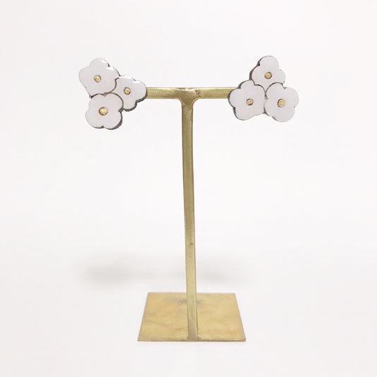 おはなみっつ*木のピアス・イヤリング