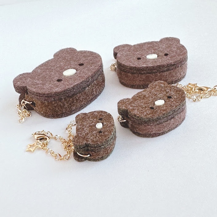 ドール*くまポシェット(ココア)