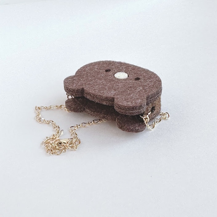 ドール*くまポシェット(ココア)