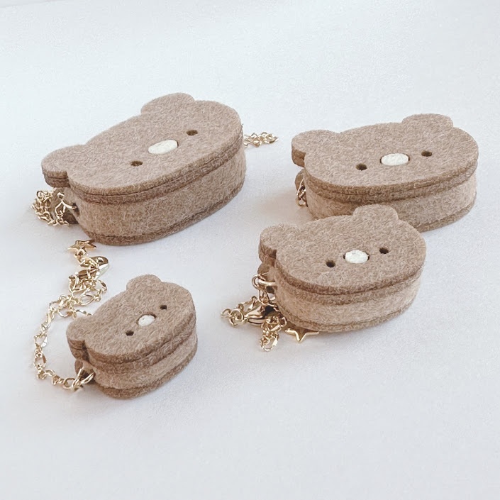 ドール*くまポシェット(ミルクティー)