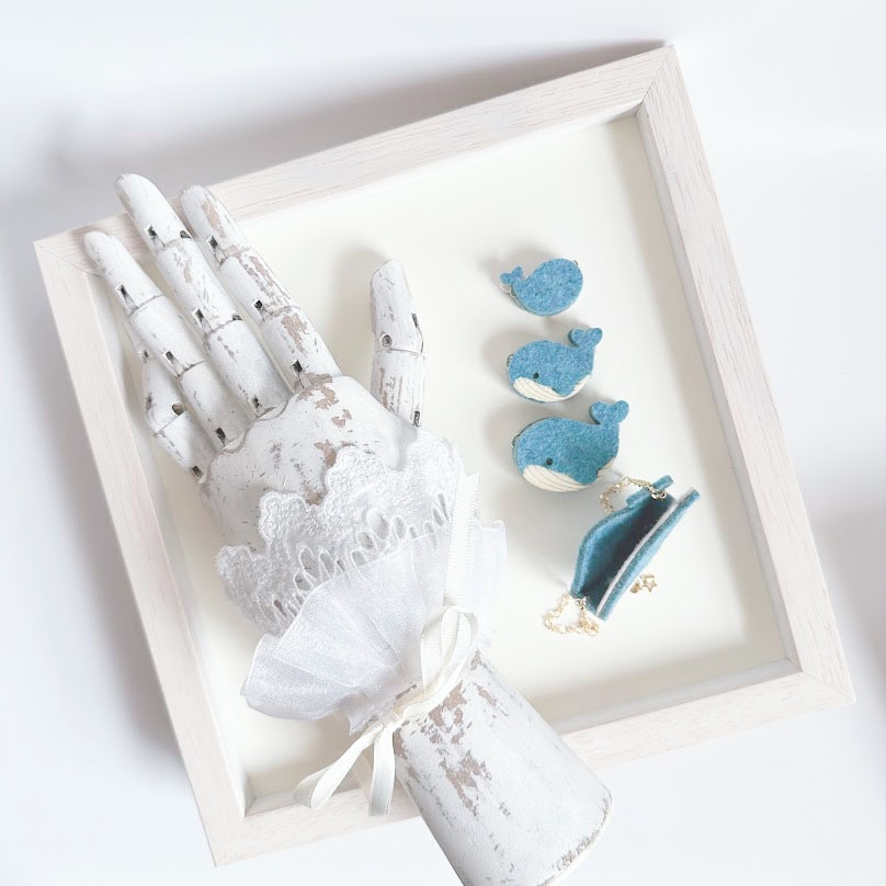 ドール*くじらポシェット