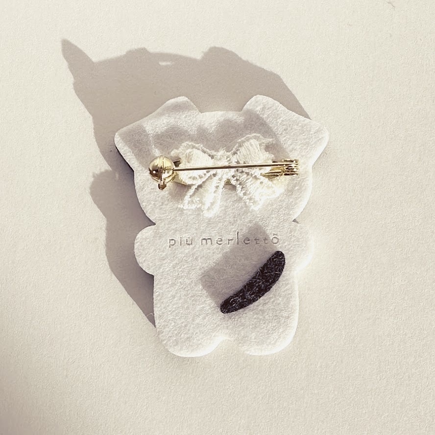 ダルメシアン*フェルトのブローチ