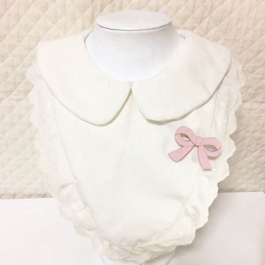 パステルリボン*木のブローチ