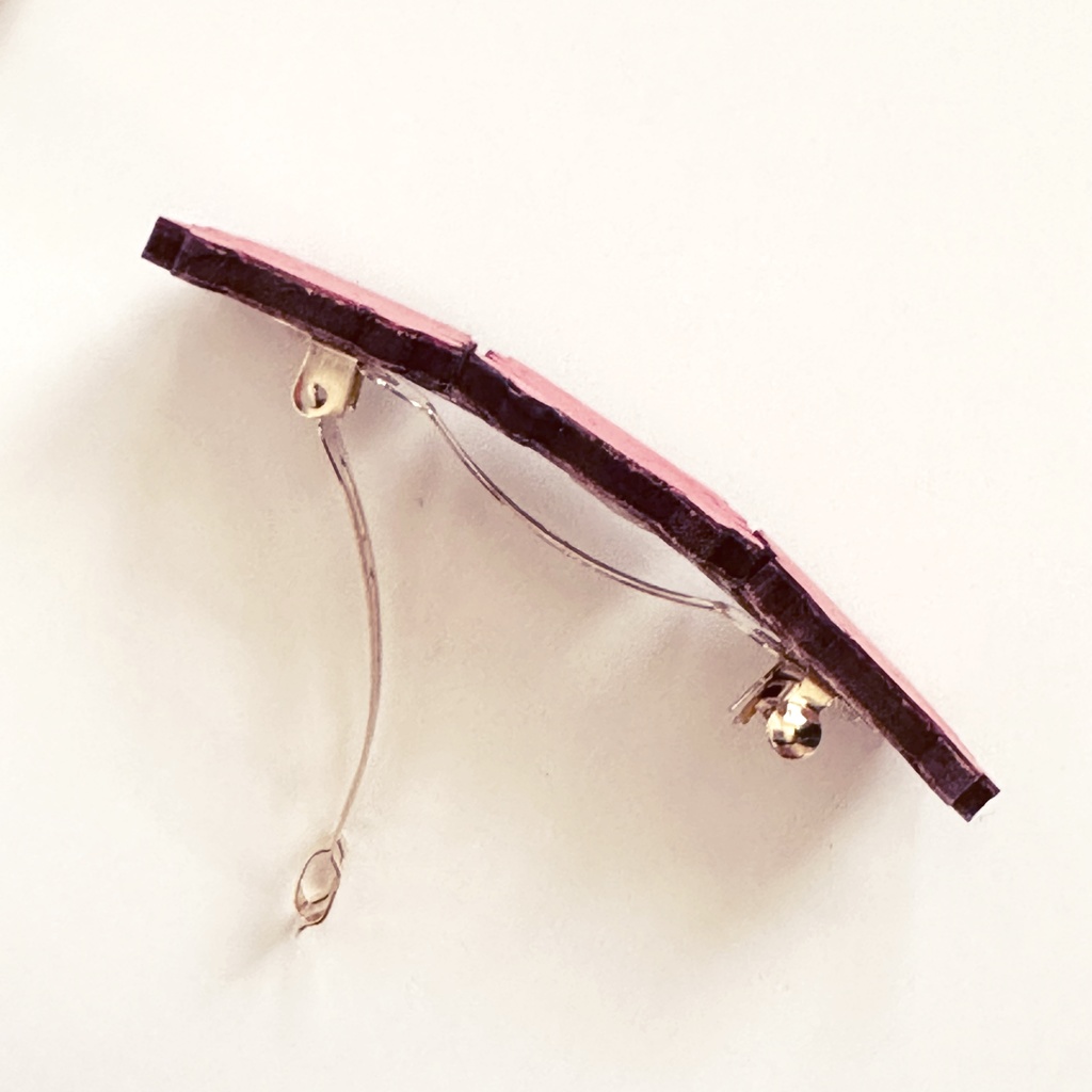 カニちゃん*木のバレッタ