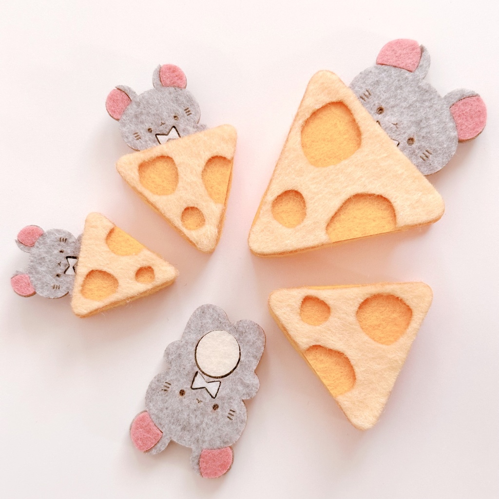 ドール*ねずみさんとチーズポシェット