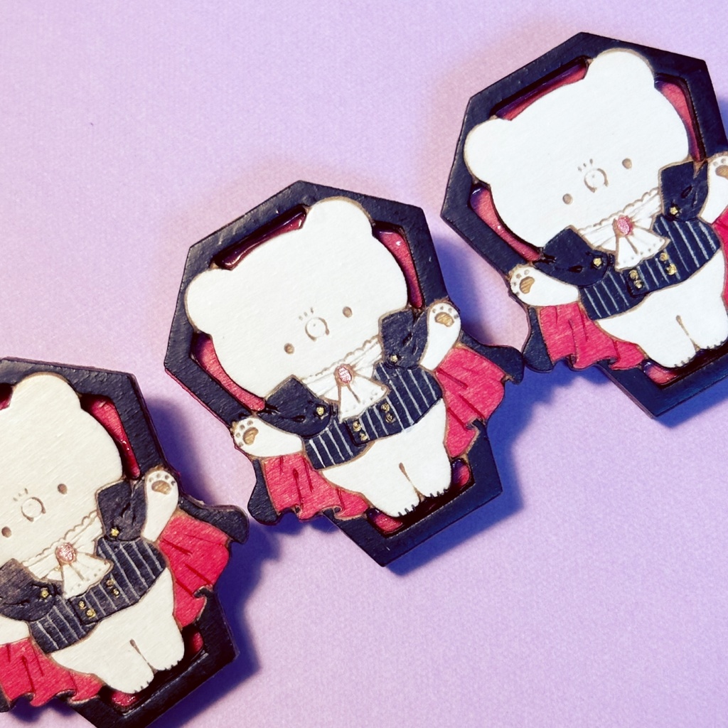 ミニ*ドラキュマ*木のブローチ