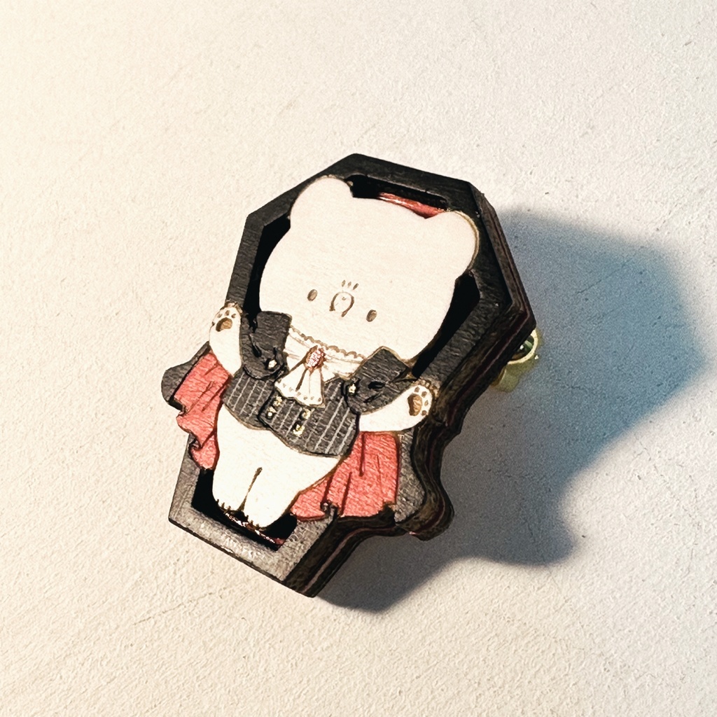 ミニ*ドラキュマ*木のブローチ